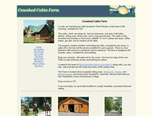 Tablet Screenshot of cowshedcabin.com